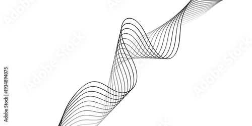 An abstract background vector illustration featuring stylish lines and a fashion woman silhouette creates a modern art design symbol