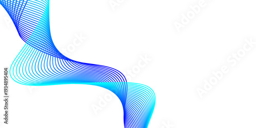 Abstract colorful wave background featuring a blue vector design with halftone dot patterns and artistic helix curves for a professional business backdrop illustration
