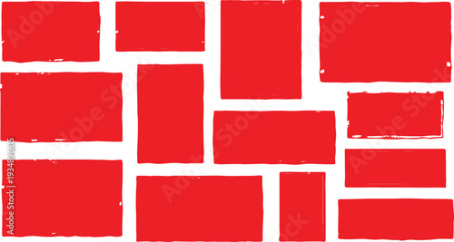 Hand drawn grunge textured text box frames set with uneven rough jagged edge. Ink pen rectangles squares circles ovals collection. Retro vintage aged distressed vector