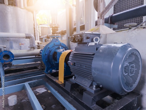 Circulation water pump control on the industrial chiller system.