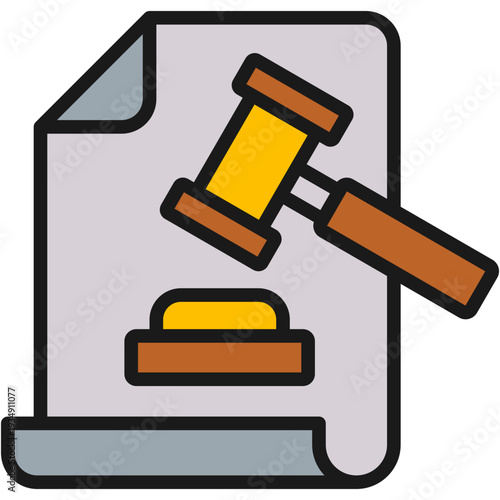 Code Conduct lineal color icon