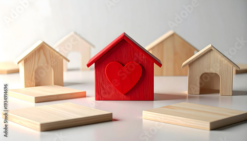 Love for Home Real Estate Concept