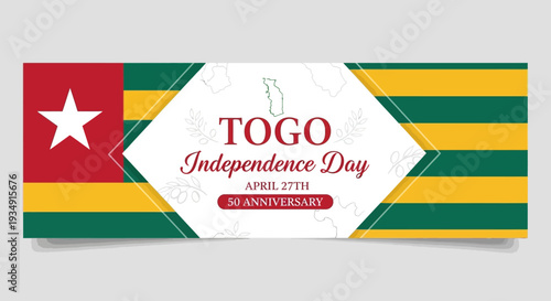 Togo Independence Day Celebration Banner Design 1.