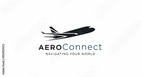 AeroConnect logo with airplane silhouette and navigation theme.
