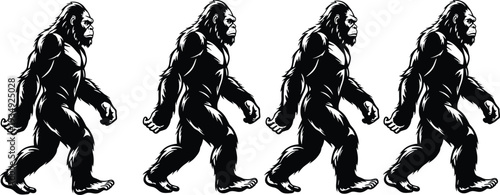 Five black heart silhouettes in a row isolated on white background symbol for love passion rating system and romantic emotion