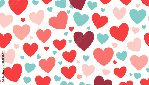 set of funny cartoon hearts