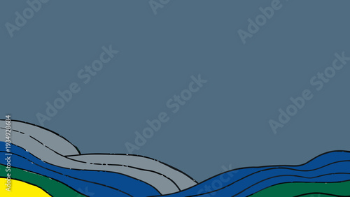 Muted blue and sandy tones in a soft abstract composition. Relaxing coastal wall art ideal for beach homes, spa decor, and airy interiors.