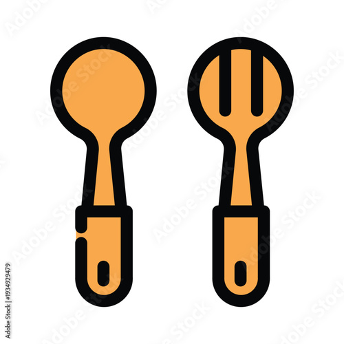 Fork icon design template