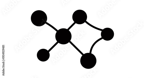 Abstract network diagram with interconnected nodes and edges.
