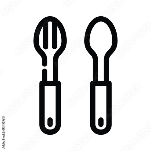 Fork icon design template