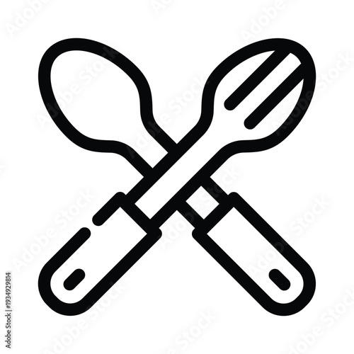Fork icon design template