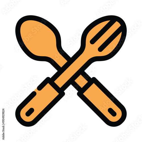 Fork icon design template
