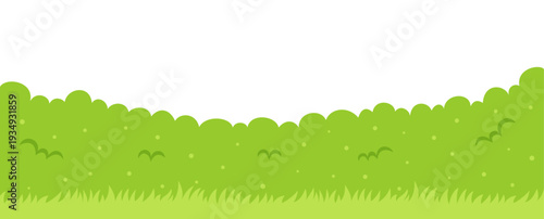 Spring nature plant elements illustration banner.