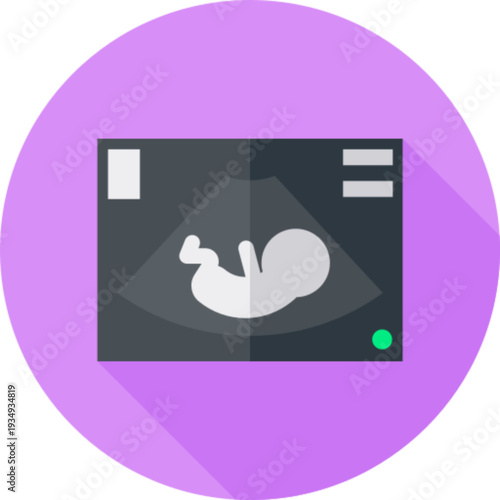Ultrasound Medical Scan Device Icon