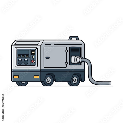 Portable Diesel Generator Trailer with Control Panel
