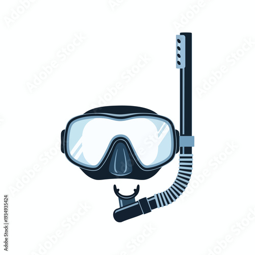 Snorkeling Mask and Tube Graphic