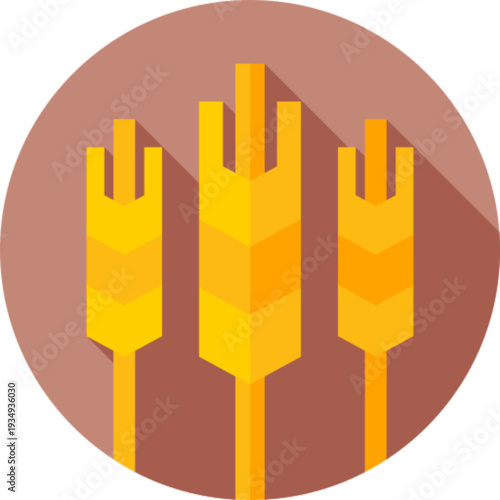Wheat Grain Cereal Harvest Icon