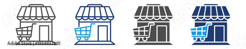 retail icon set multiple style