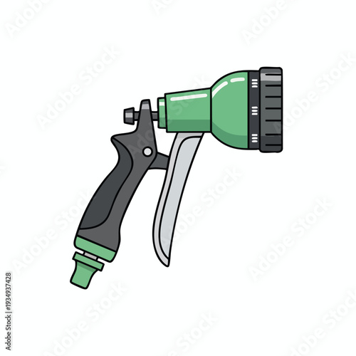 Illustration of a Garden Hose Nozzle