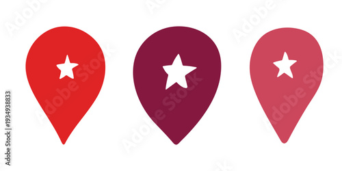 Set of hand drawn map pin Map marker pointer sign GPS and mapping tools Location pin symbol Pinpoint clipart in doodle style Single element for web, design