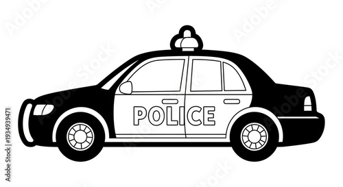 Police Car Illustration