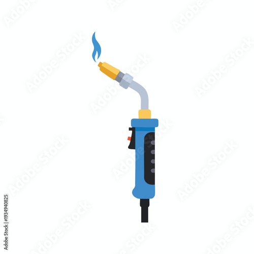 Blue Torch with Flame
