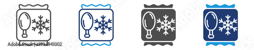 frozen icon set multiple style