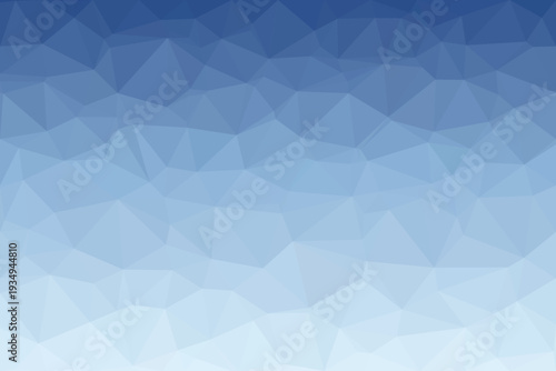 A cool and refreshing polygonal surface showcasing a gentle gradient from deep sky blue to light icy white