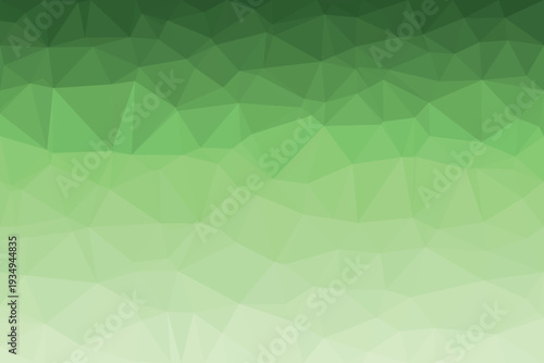 A refreshing geometric low poly pattern exhibits a bright gradient transition from vibrant dark green to pale lime