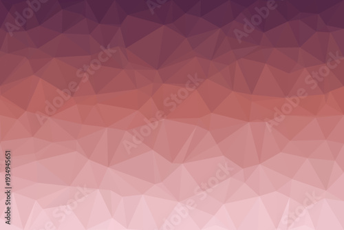 A striking polygonal background displaying a smooth gradient from deep maroon to light blush pink tones