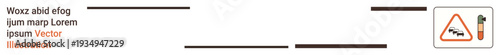 Traffic safety, transportation, road hazards, vehicle collision prevention, traffic education, signage design. Road warning sign potential car tipping hazards. Traffic safety and transportation