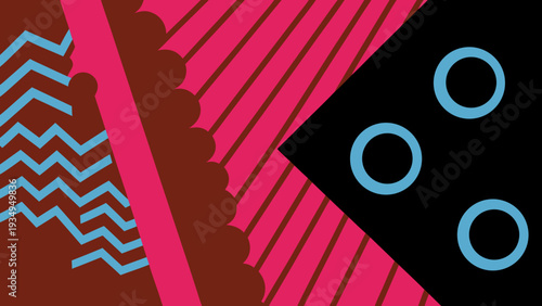 White sport coupe drives forward against a warm brown patterned background illustration.