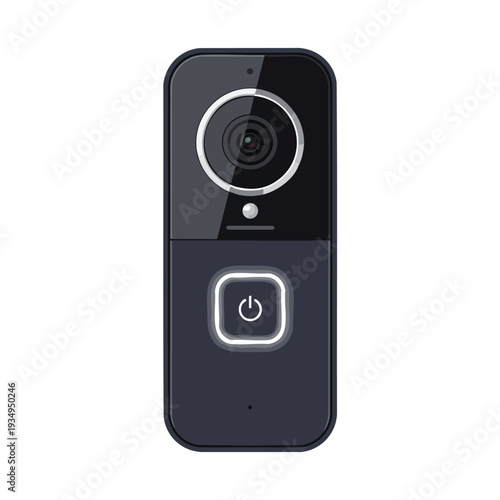 Smart Doorbell with Camera and Power Button