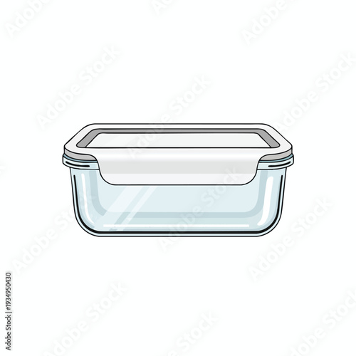 Transparent Storage Container with Lid