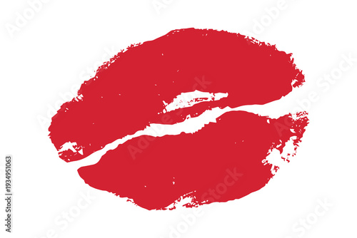 Lipstick kiss mark Romantic lip print Imprint of lips kiss Sexy lips makeup Female mouth Love symbol Design element for beauty fashion poster Valentines Day wedding
