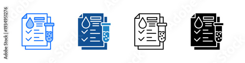 Blood Test Multiple Style Icon Set 