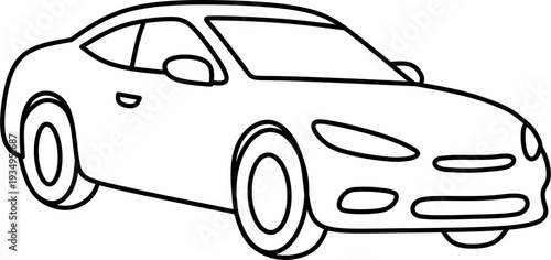 Coloring book car art.