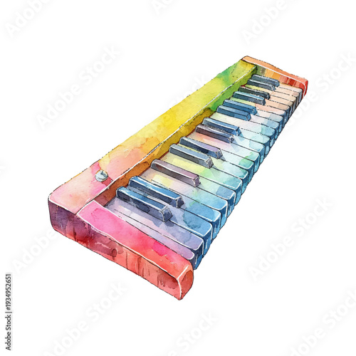 clavier hand drawn vector illustration