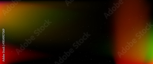 Red green film leak filter overlay. Aged textured light flare frame background. Grain saturated retro photo effect. Exposed faded photography template backdrop. Vector old burnt dust vintage wallpaper