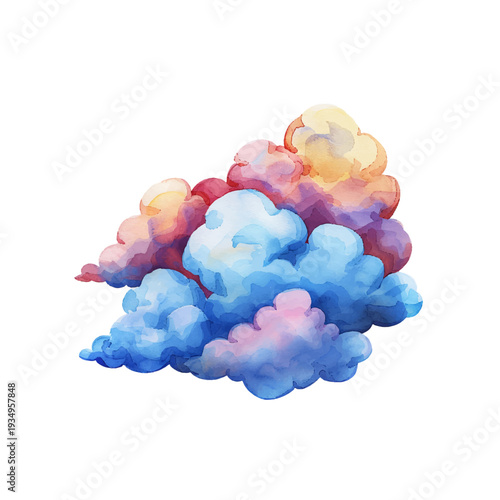 cloud hand drawn vector illustration