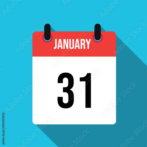 January 31 calendar page date