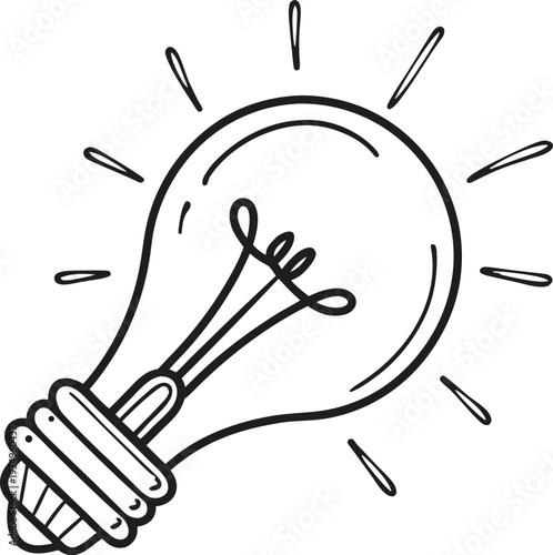 light bulb mind concept vector illustration