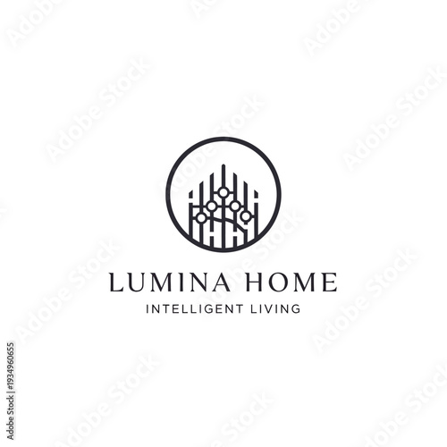 Lumina Home Intelligent Living Logo Design.