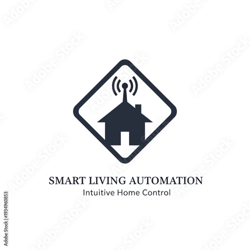 Smart Home Automation Logo Design Concept.