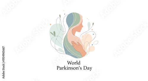 World Parkinsons Day Logo Design Element.