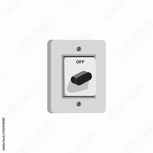 Simple Wall Light Switch with Opacity Design for Home and Office