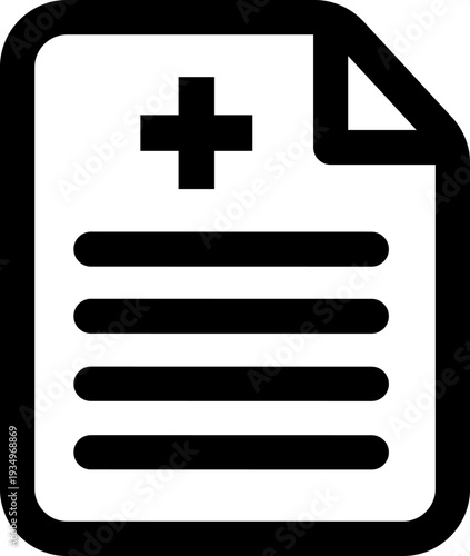 Medical Report Document Healthcare Record Icon