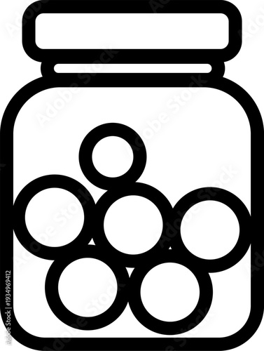 Medicine Jar Pharmaceutical Tablet Container Icon
