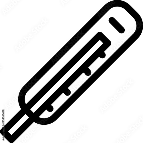 Clinical Thermometer Temperature Health Measure Icon