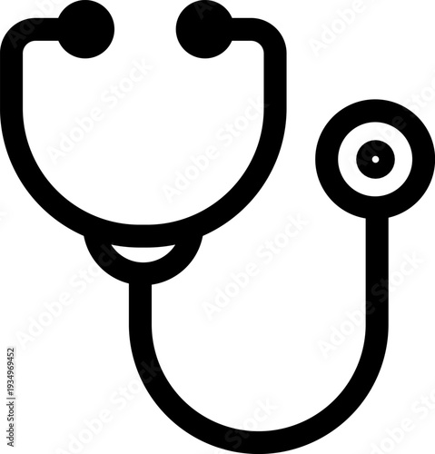 Medical Stethoscope Healthcare Doctor Examination Icon